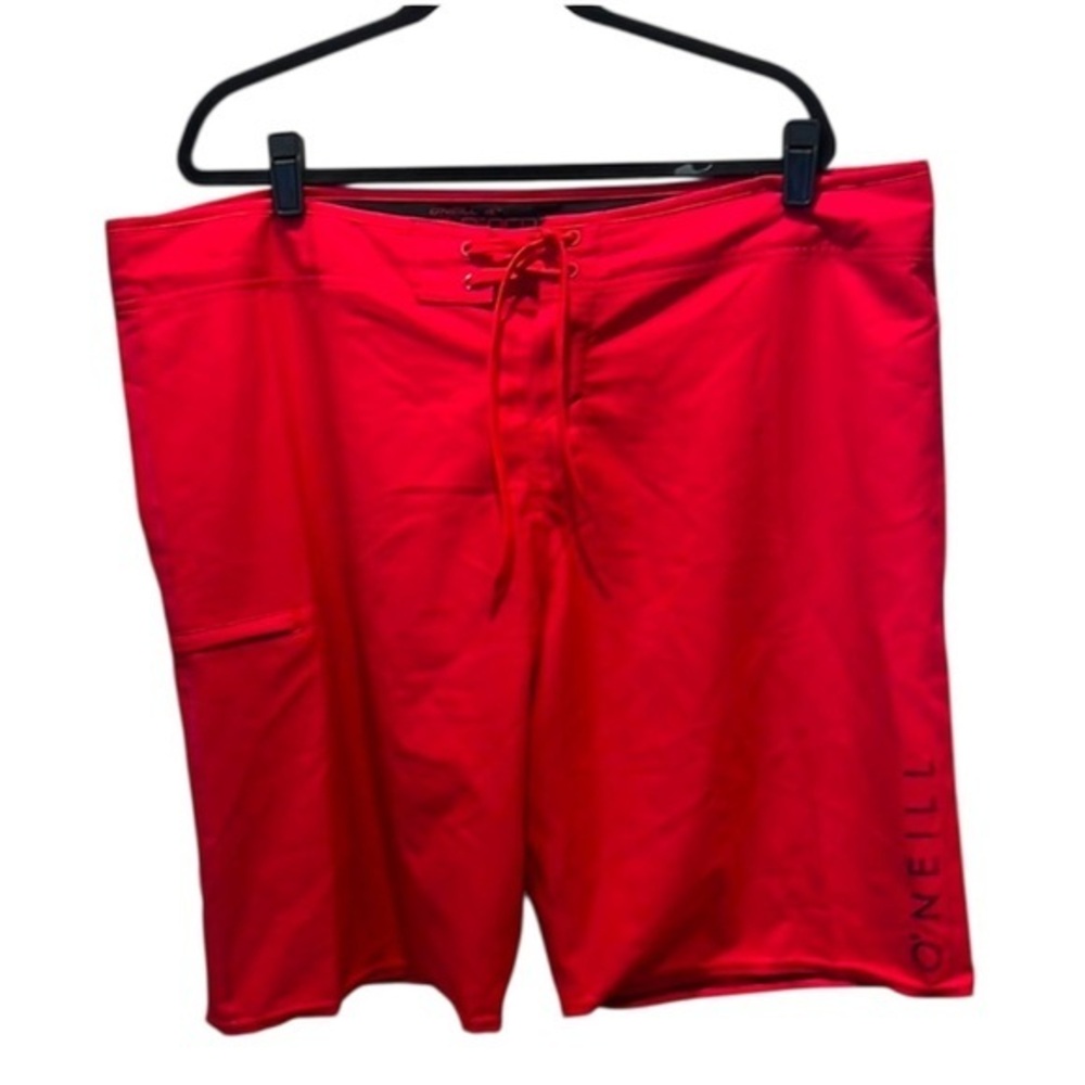O’Neill Men’s HyperFreak Red Board Shorts Lifeguard Shorts Size 42 or XL